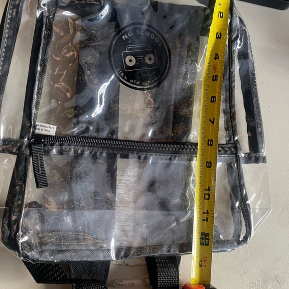 No School “ like old school” Small Clear Backpack - Picture 10 of 11